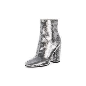 Kendall + Kylie Women's Haedyn Block Heel Ankle Boots, Silver, US 8.5